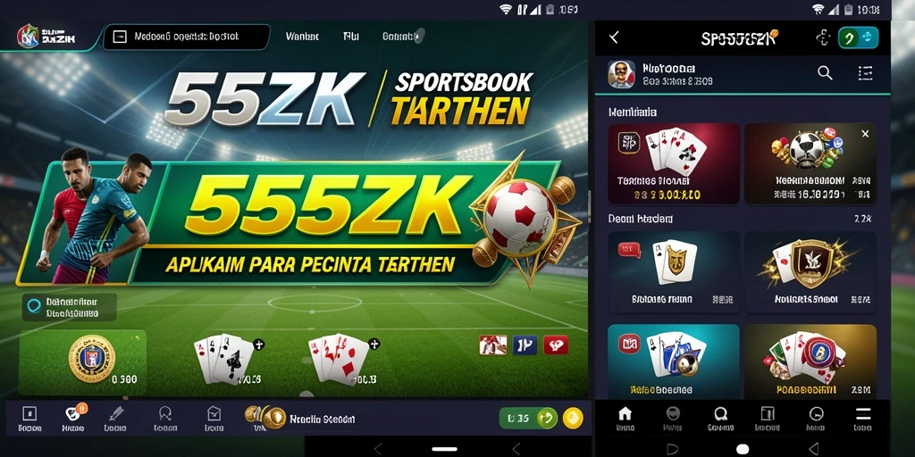 Tampilan menarik dari gameplay Sportsbook 555ZK.