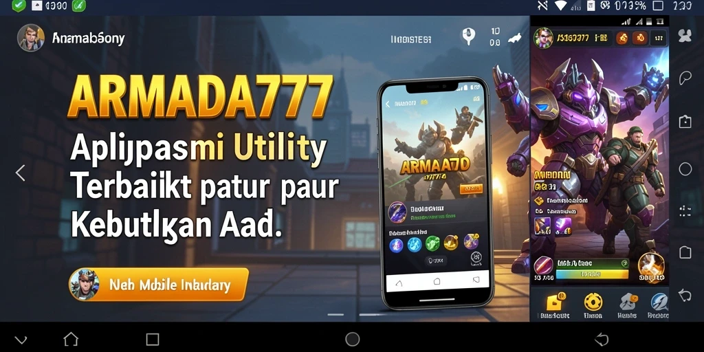 Tampilan antarmuka ARMADA777 yang sederhana dan informatif.