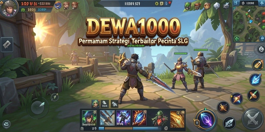 Tampilan gameplay DEWA1000 yang memukau dan strategis.