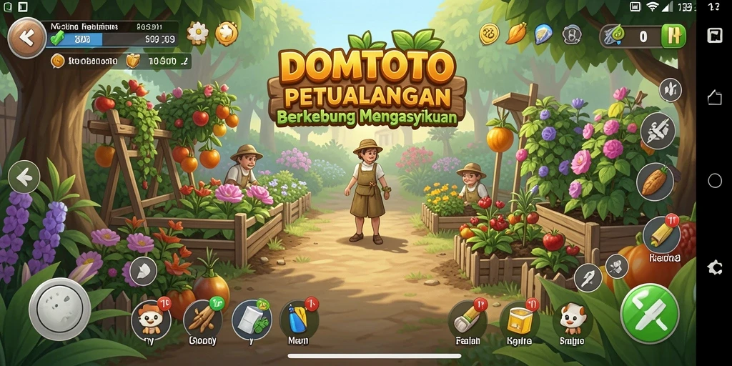 Tampilan gameplay seru dan menantang di DOMTOTO.