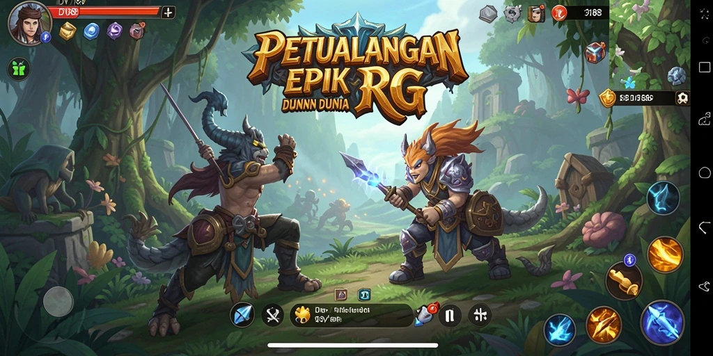 Gameplay epik di DV188 menampilkan pertempuran mendebarkan dan eksplorasi dunia fantasi.