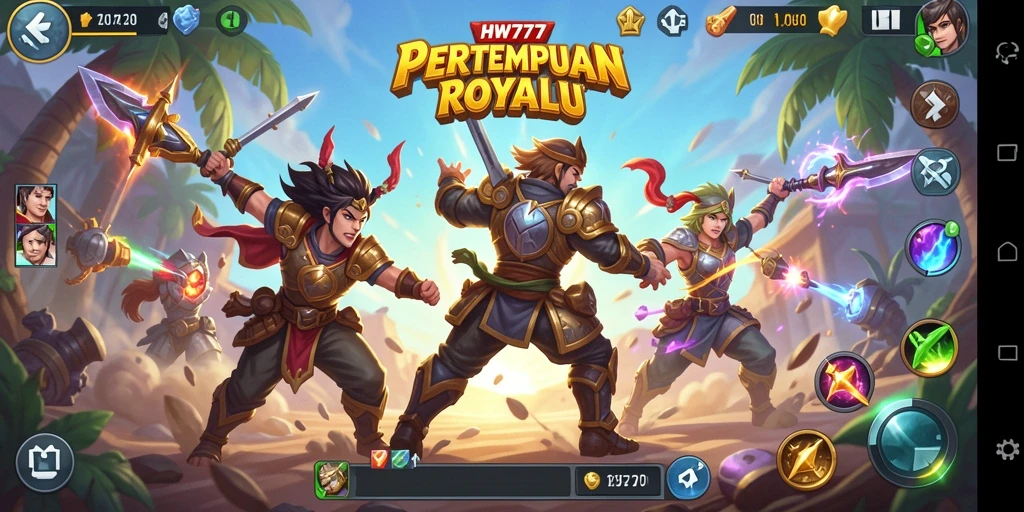 Tangkapan layar menampilkan aksi mendebarkan dalam gameplay Battle Royale.