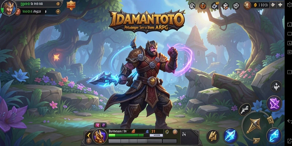 Tangkapan layar utama IDAMANTOTO menampilkan aksi pertarungan yang seru dalam dunia ARPG.