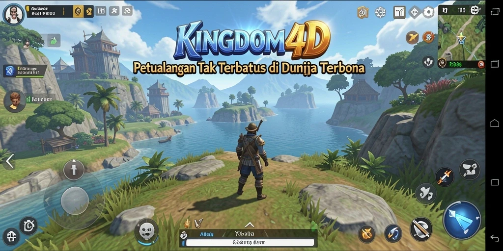 Tangkapan layar KINGDOM4D menampilkan petualangan seru di dunia terbuka.