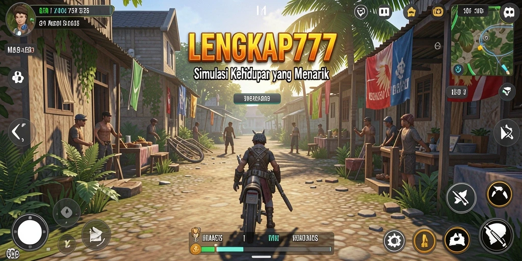 Tampilan menarik dari gameplay LENGKAP777 yang menunjukkan aktivitas karakter.