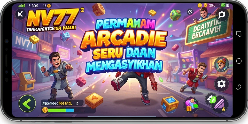Tampilan gameplay utama NV77 dengan aksi Arcade yang mendebarkan.