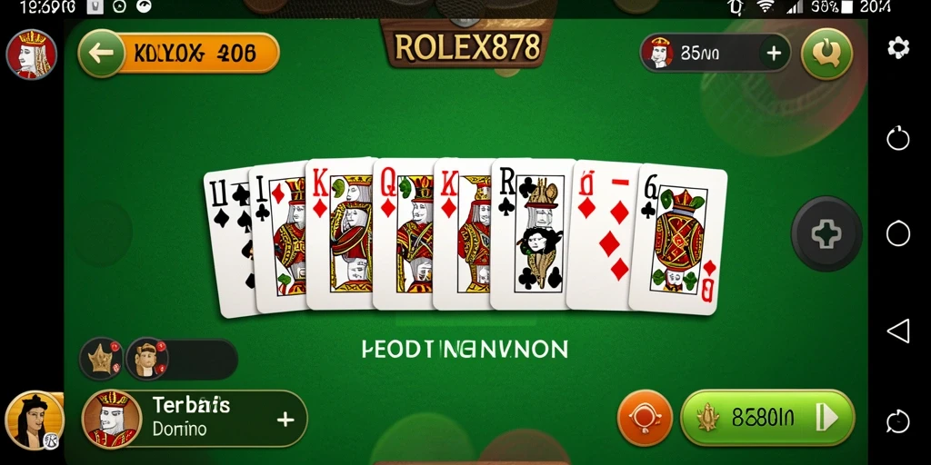 Tampilan gameplay menegangkan dalam aplikasi ROLEX878 yang menarik.