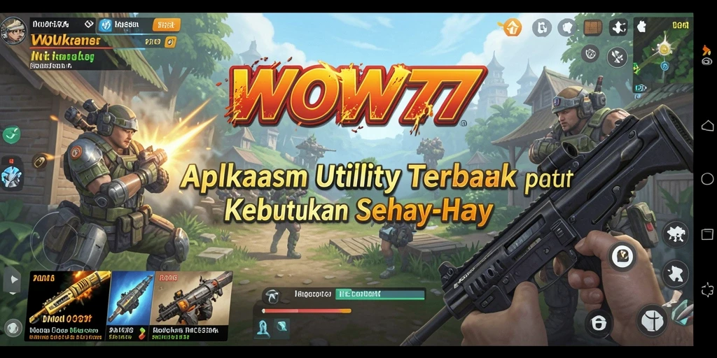 Tampilan antarmuka aplikasi WOW77 yang intuitif dan modern.